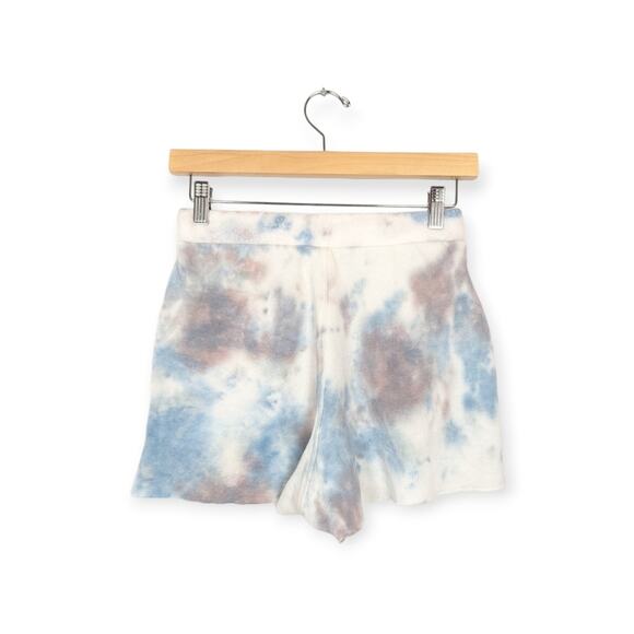Free People Intimately Blue Tie Dye Kelly Washed Drawstring Shorts Size XS - Picture 2 of 8